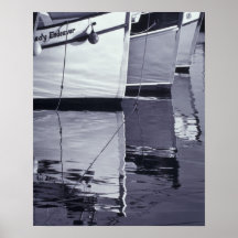 NA, Canada, Nova Scotia, Digby. Fishing boats; Posters