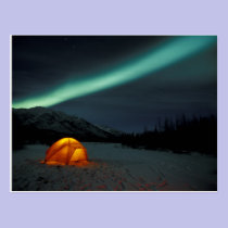 NA, USA, Alaska, Brooks Range. Curtains of green postcards