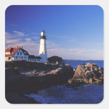 NA, USA, Maine. Portland Head lighthouse. Sticker