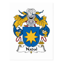 Nadal Family Crest Postcards