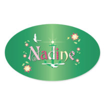 Nadine Oval Stickers