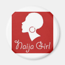 naija girl fridge magnet