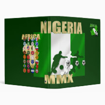 Naija South Africa goes Nigerian soccer map Vinyl Binders