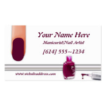 Nail Polish Manicurist/Nail Polish Business Cards