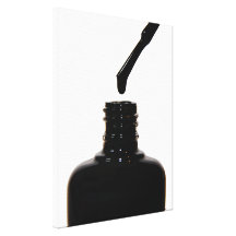 Nail Polish Wrapped Canvas Stretched Canvas Print