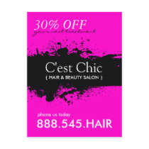 Nail Salon and Spa Advertising Postcard