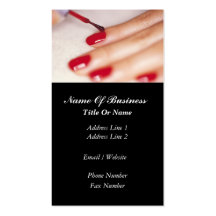 Nail Salon Business Card