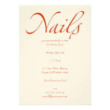 Nails Personalized Announcements