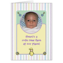 Naissance Announcment de Cutietoots (garçon ou fil Carte De Vœux