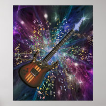 Naissance d'une affiche de musique de l'espace de 