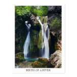 Naissance d'une rivière carte postale