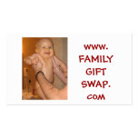 Naked joy, www.FAMILYGIFTSWAP.com Business Card Template