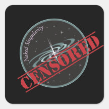 Naked Singularity Square Sticker