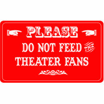 N'alimentez pas les fans de théâtre photo sculptures
