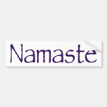 Namaste Bumper Stickers