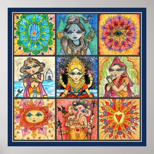 Namaste Collage print