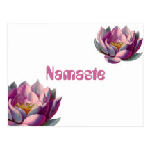 Namaste Lotus Blossom Postcard
