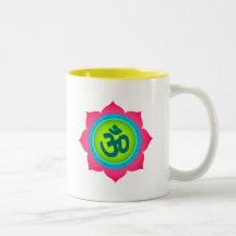 Namaste Lotus Flower Om Yoga Coffee Mugs