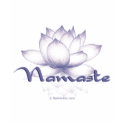 Namaste Lotus Lavender t-shirts