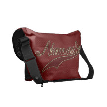 Namaste Stylish Red Burgundy square spiral pattern Messenger Bags