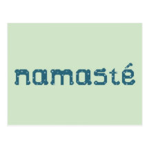 Namaste Teal Postcard