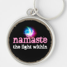 Namaste the Light Within Keychains