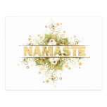 Namaste Vintage Floral Postcard