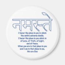 namaste we are one magnet