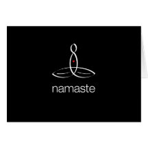 Namaste - White Regular style Card