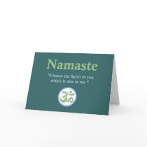 Namaste - with quote and Om symbol