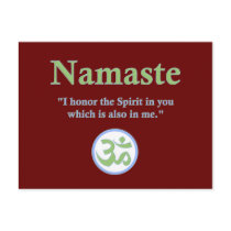 Namaste - with quote and Om symbol