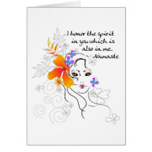 Namaste Women's Gift Greeting Cards