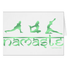 Namaste yoga poses green card