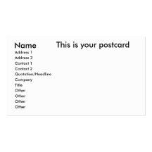 Name, Address 1, Address 2, Contact 1, Contact ... Business Card Templates