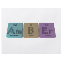 name-Amber-Am-B-Er-Americium-Boron-Erbium Flyer Design
