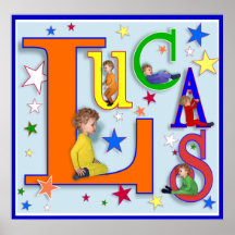 Name Art - "Lucas" print