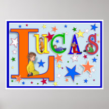 Name Art - "Lucas" print