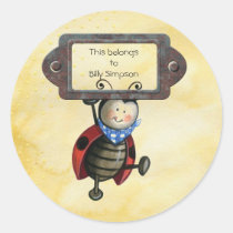 Name book plates stickers