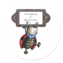Name book plates stickers