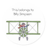 Name book plates sticker