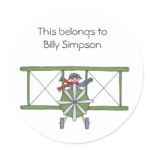 Name book plates sticker