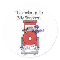 Name book plates sticker