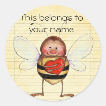 Name book plates stickers