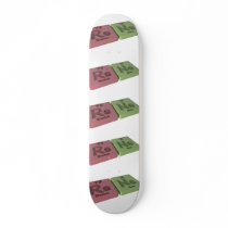 name-Rene-Re-Ne-Rhenium-Neon Skate Deck