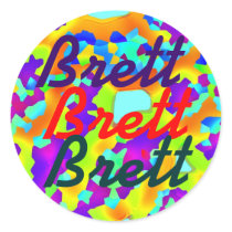 Name sticker for Brett