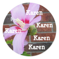 Name stickers for Karen