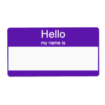 Name tag Labels