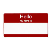 Name tag Labels Personalized Shipping Label
