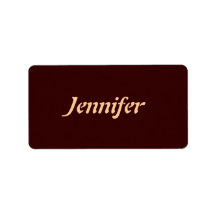 Name Template Label