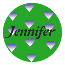 Name Template Round Sticker